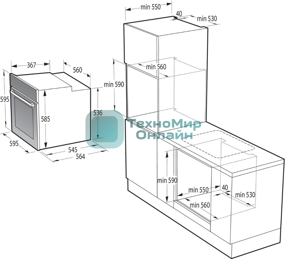 Встраиваемая электрическая духовка GORENJE/раиваемая электрическая духовка,ширина 60 см,объем 77л,пиролитическая эмаль,слоновая кость