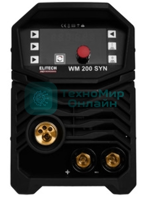 Сварочный аппарат Elitech WM 200 SYN инвертор ММА/TIG MIG/MAG 4.6кВт