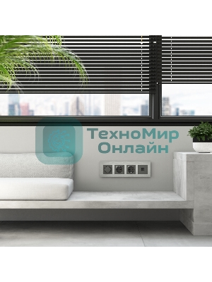 Рамка на 4 поста WERKEL AluMax (алюминий) W0043506