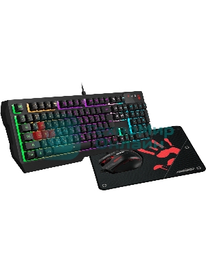 Комплект клавиатура+мышь A4Tech Bloody B1700 проводной, USB, 6000 DPI, чёрный