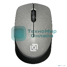 Мышь беспроводная Oklick 486MW серый/черный, 1000 dpi, радиоканал, USB, кнопки - 3
