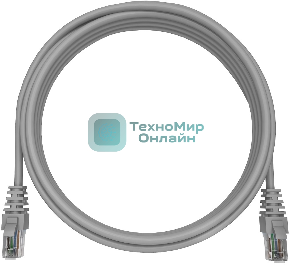 Патч-корд NTSS NTSS-PC-UTP-RJ45-5e-2.0-LSZH-GY NTSS-PC-UTP-RJ45-5E-2.0-LSZH UTP RJ-45 вил.-вилка RJ-45 cat.5e 2м серый LSZH (уп.:1шт) 26AWG