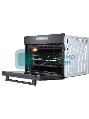 Встраиваемый духовой шкаф Kuppersberg KHT 616 Black компактный, ШхВхГ: 59.5х45.4х56.5 см, 50 л, А+, гидролизная очистка, черный