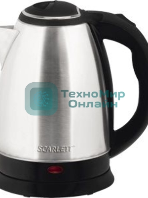 Чайник электрический Scarlett SC-EK21S26 1.8л. 1800Вт серебристый (корпус: нержавеющая сталь)