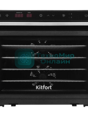Сушка для фруктов и овощей Kitfort КТ-1962 6под. 1000 Вт, черный