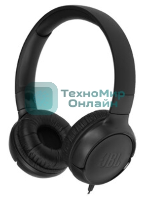 Проводные наушники JBL Tune 500 черный, накладные, Jack 3.5 мм, складная конструкция