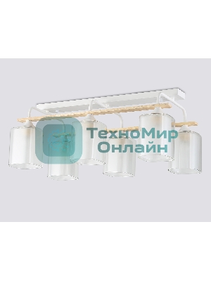 Светильник Ambrella light TR3033247/6 WH/WD белый/дерево E27/6 max 60W 580*340*245
