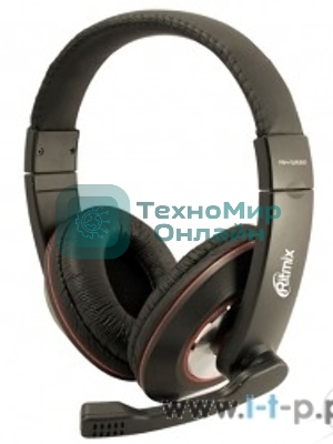 Гарнитура Ritmix RH-516M чёрный, проводная, 3.5 мм