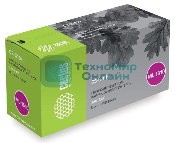 Картридж лазерный Cactus CS-S1610 (ML-1610) черный (2000 стр.) для SAMSUNG ML-1610/1615/1650