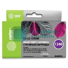Картридж струйный Cactus CS-LC1240M пурпурный (12 мл) для Brother MFC-J6510/6910DW