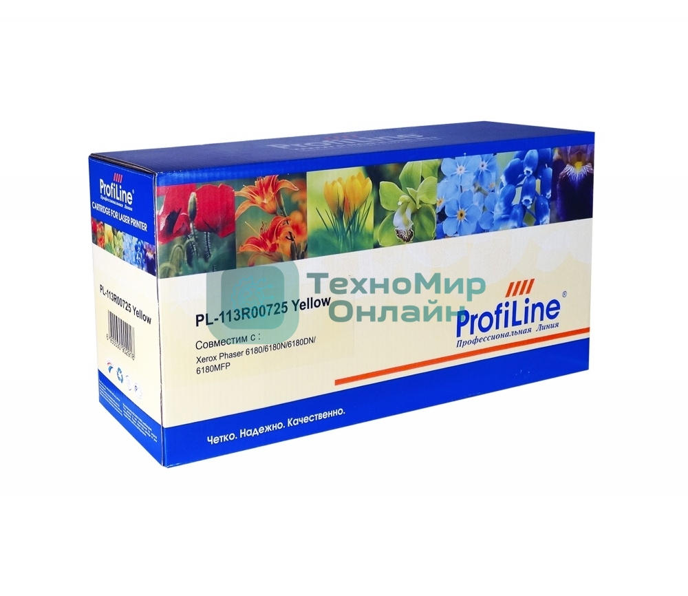 Картридж лазерный ProfiLine PL-113R00725 для принтеров Rank Xerox Phaser 6180/6180N/6180DN/6180MFP Yellow 6000 копий