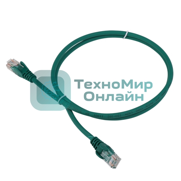 Патч-корд LANMASTER LSZH UTP cat.5e, 5.0 м, зеленый