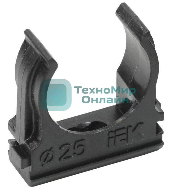 Держатель с защелкой CF25 IEK черный CTA10D-CF25-K02-100