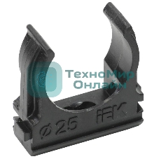 Держатель с защелкой CF25 IEK черный CTA10D-CF25-K02-100