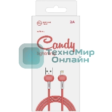 Кабель Redline Candy УТ000021989 Lightning (m) USB A(m) 1м красный