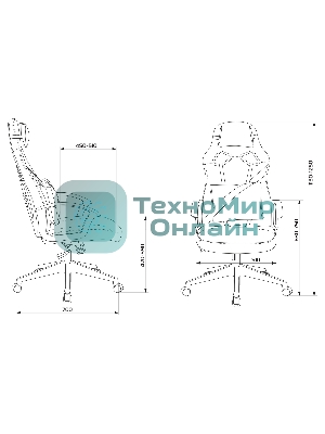 Кресло игровое Zombie DRIVER черный/белый, искусственная кожа, с подголов. крестовина пластик