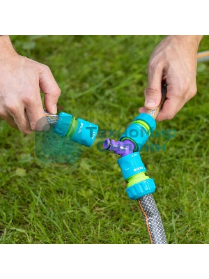 Тройник Palisad для разветвления или соединения, штуцерный, пластмассовый