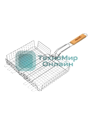 Решетка-гриль Sparta 240х310х55 мм, объемная хромированная