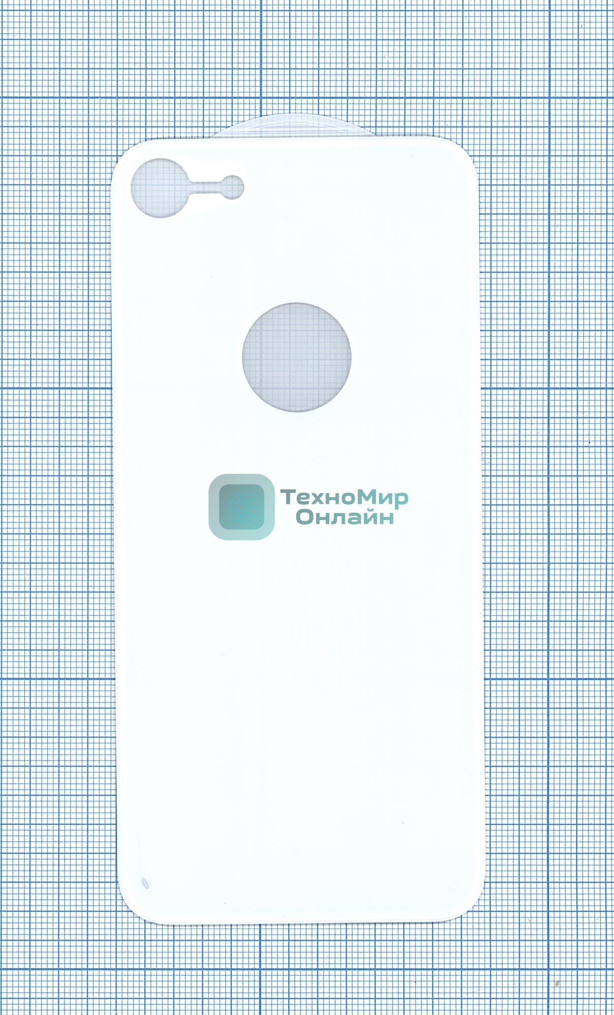 Защитное заднее стекло для iPhone 7/8 белый