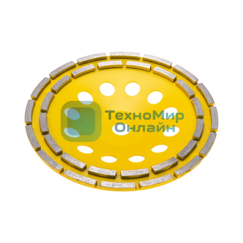 Чашка алмазная шлифовальная Kranz двухрядная, 230х22,2 мм