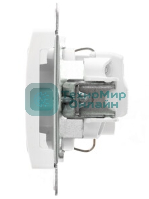 Механизм розетки 1-м СП Glossa 16А с заземл. бел. SchE GSL000143