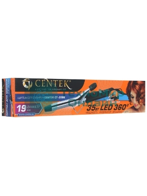 Щипцы для завивки волос Centek CT-2086 черный, 19 мм, 200 °C, 1 режим