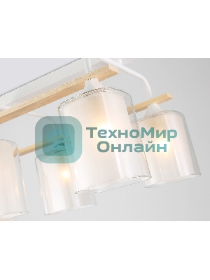 Светильник Ambrella light TR3033247/6 WH/WD белый/дерево E27/6 max 60W 580*340*245
