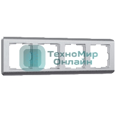 Рамка на 4 поста (серебряный) W0042106