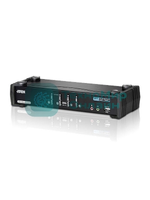 Переключатель KVM ATEN CS1784A-AT-G KVM+Audio+USB 2.0, 1 user USB+DVI => 4 cpu USB+DVI, со шнурами USB 4х1.8м., 2560x1600 60Hz DVI-D Dual Link/2048x