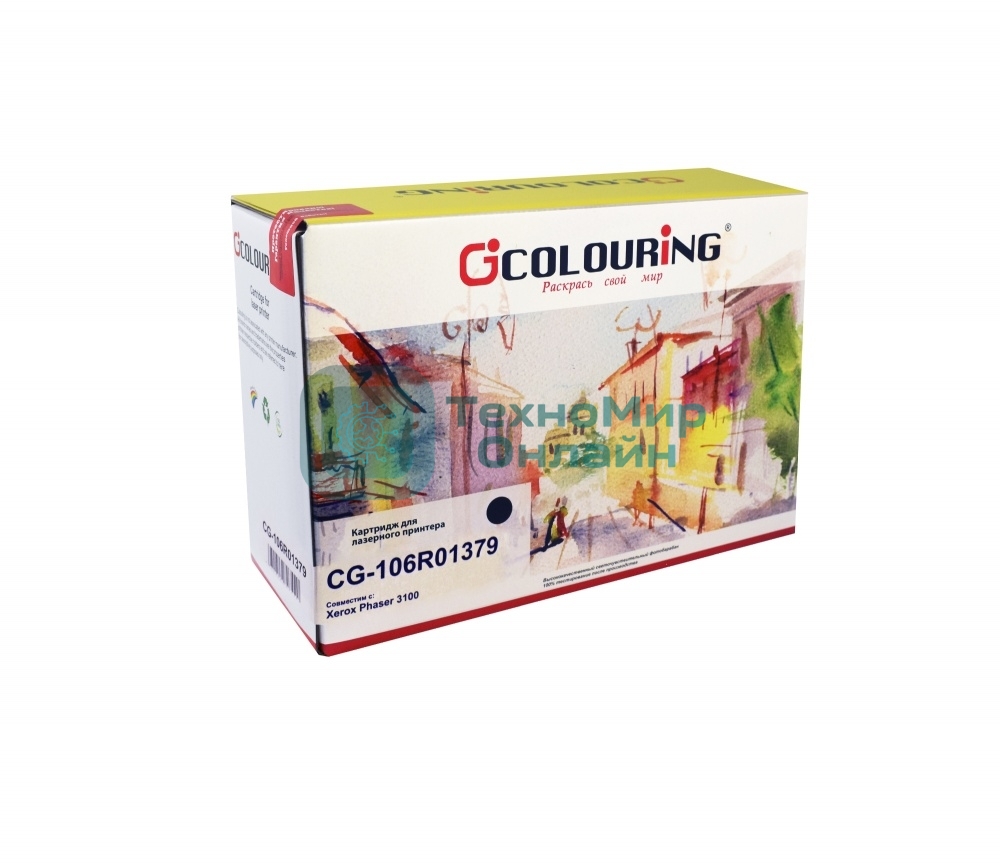 Картридж лазерный Colouring CG-106R01379 черный (4000 стр.) для принтеров Rank Xerox Phaser 3100S/3100X/3100MFP