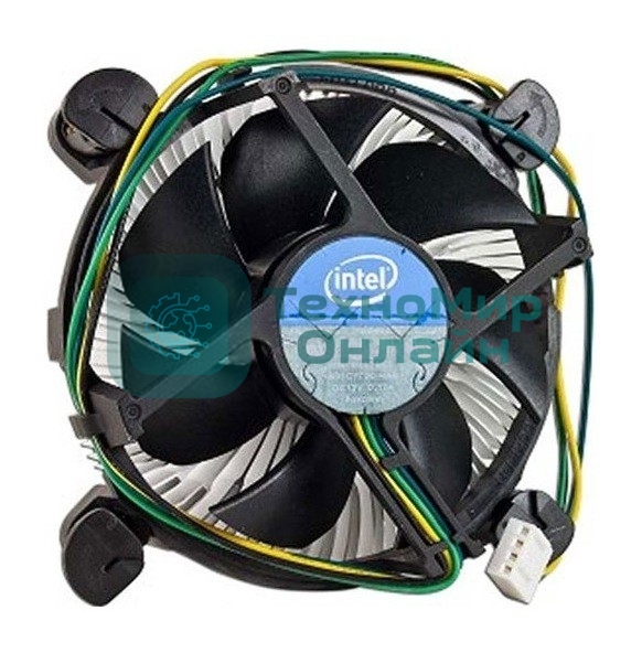 Кулер Intel E97379 серебристый/черный 90мм алюминий 2500rpm 27db 4-pin 73W 58мм