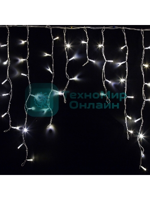 Гирлянда Neon-night Айсикл (бахрома) светодиодный, 5,6 х 0,9 м, белый провод каучук, 230 В, диоды белые, 240 LED