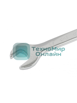 Ключ комбинированный Matrix, 17 мм, CrV, полированный хром