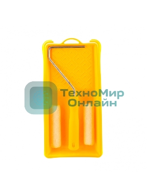 Малярный набор Сибртех для работ с лаками: кювета 150 мм х 290 мм и мини-валик 110 мм