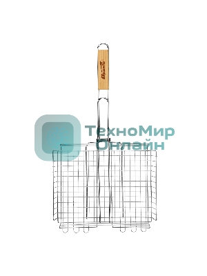 Решетка-гриль Sparta 240х310х55 мм, объемная хромированная