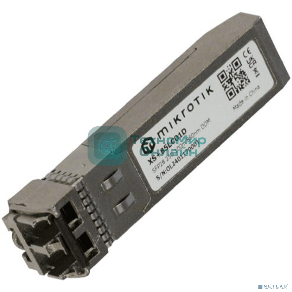Модуль оптический MikroTik SFP28 optical module XS+85LC01D, MM, 100m, 850nm