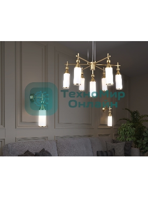 Люстра Ambrella light LH55278/7 BS/FR латунь/белый матовый E14*7 max 40W D640*1390