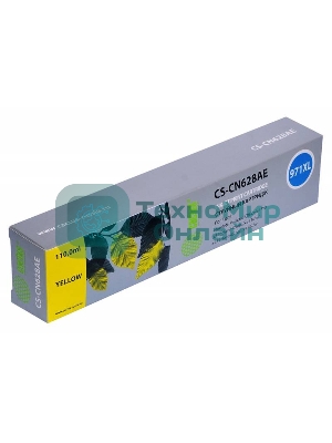 Картридж струйный Cactus CS-CN628AE 971XL желтый (110 мл) для HP Officejet Pro X476dw/X576dw/X451dw