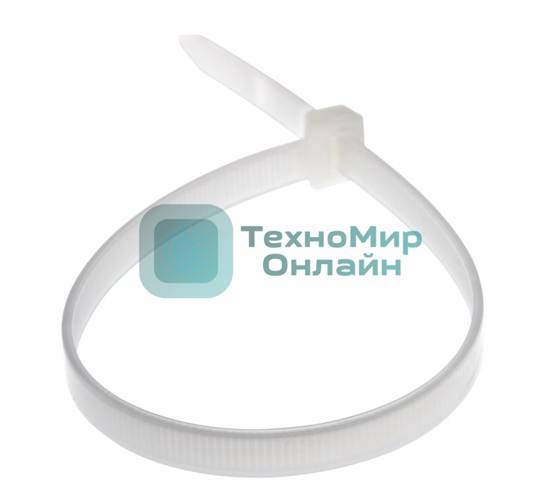 Хомут-стяжка кабельная нейлоновая Rexant 300 x7,6 мм, белая, упаковка 100 шт.