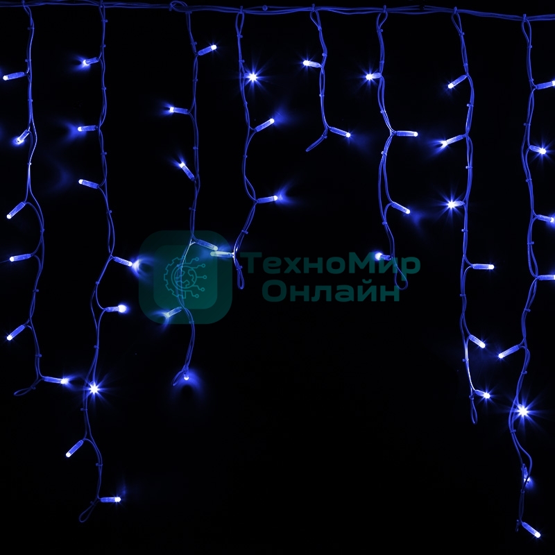 Гирлянда Neon-night Айсикл (бахрома) светодиодный, 5,6 х 0,9 м, белый провод 