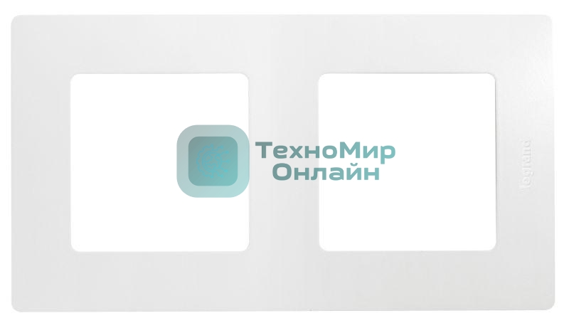 Рамка 2-м Etika Legrand 672502 белый