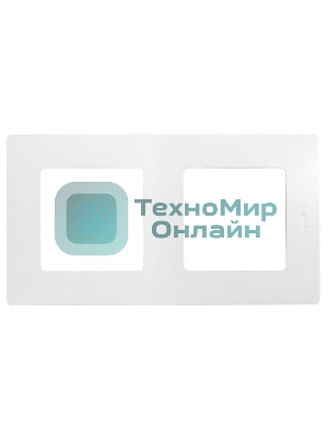 Рамка 2-м Etika Legrand 672502 белый