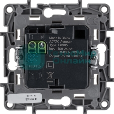 Зарядное устройство с двумя USB-разьемами тип A-тип С Legrand 240В/5В 3000мА - Etika - Цвет Слоновая кость