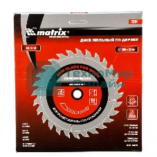 Пильный диск Matrix по дереву, 200x32мм, 60 зубьев, + кольцо, 30/32 Professional