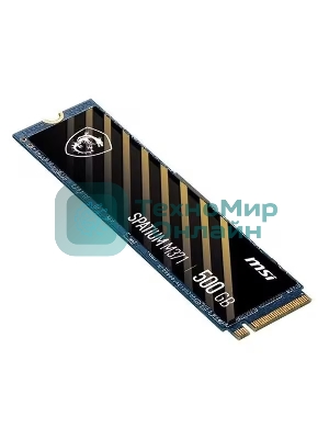 Накопитель SSD MSI 500Gb SPATIUM M371 M.2(22x80мм), NVMe, PCIe 3.0 x4, 3D TLC, R/W 2200/1150, IOPs 60 000/200 000, TbW 110, DWPD 0.12
