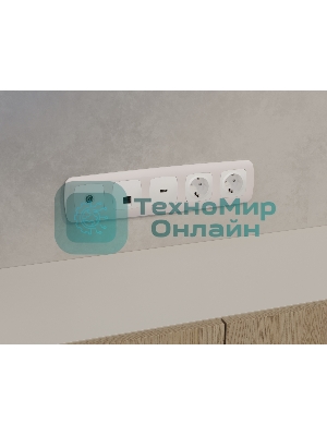 Комплект механизма компьютерной розетки RJ-45 экранированной с автоматической защитной шторкой OMEGA Белый матовый QUANT (OP1320, VM185) MO132005