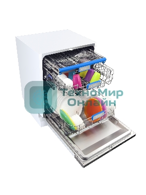 Встраиваемая посудомоечная машина Maunfeld MLP-12IM, черный, 59.8 см, 14 компл., 44 дБ, класс A++