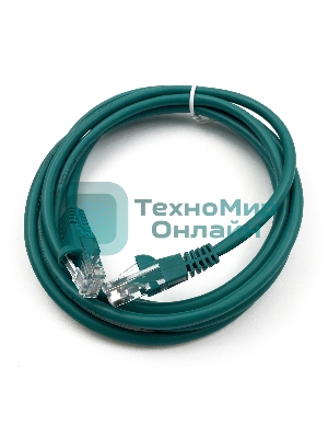 Патч-корд Buro UTP cat.5e 2м зеленый RJ-45 (m)-RJ-45 (m)