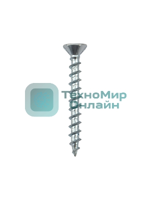 Саморез оконный Kranz острый, 4.1х35, белый цинк, короб (500 шт./уп.)