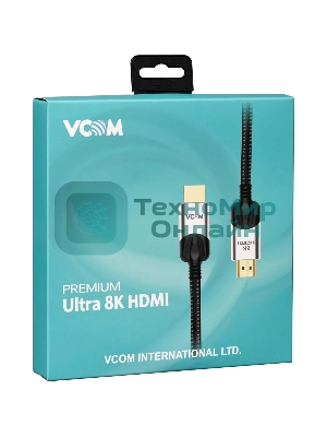 Кабель VCOM CG865-1.5M HDMI 19M/M,ver. 2.1, 8K@60 Hz 1 м VCOM CG865-1.5M
